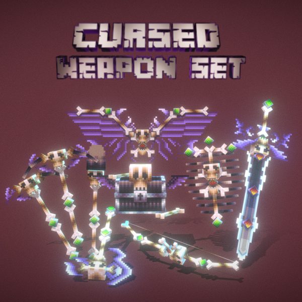 Cursed Weapon Set EliteCreatures 3D Model Shop