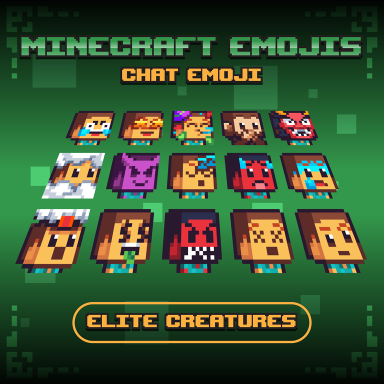 Minecraft Emojis Volume 2 EliteCreatures 3D Model Shop