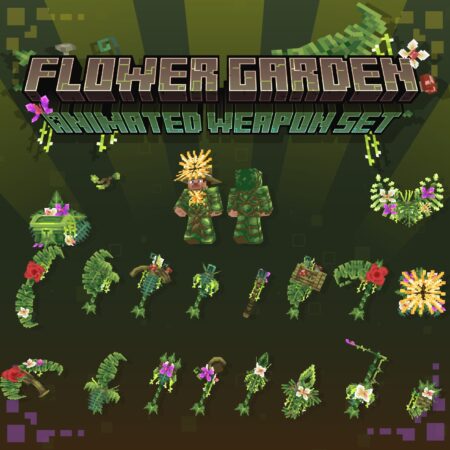 Flower Garden Animated Weapon Set