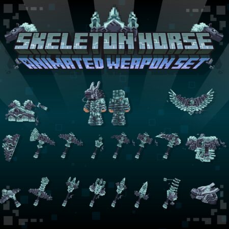 Skeleton Horse Animated Weapon Set