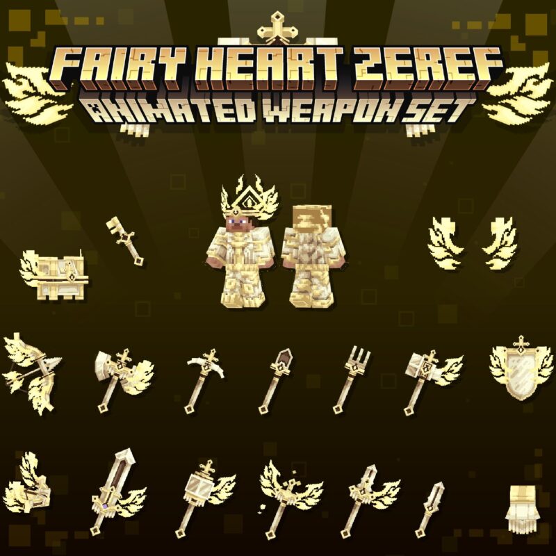 Fairy Heart Zeref Animated Weapon Set