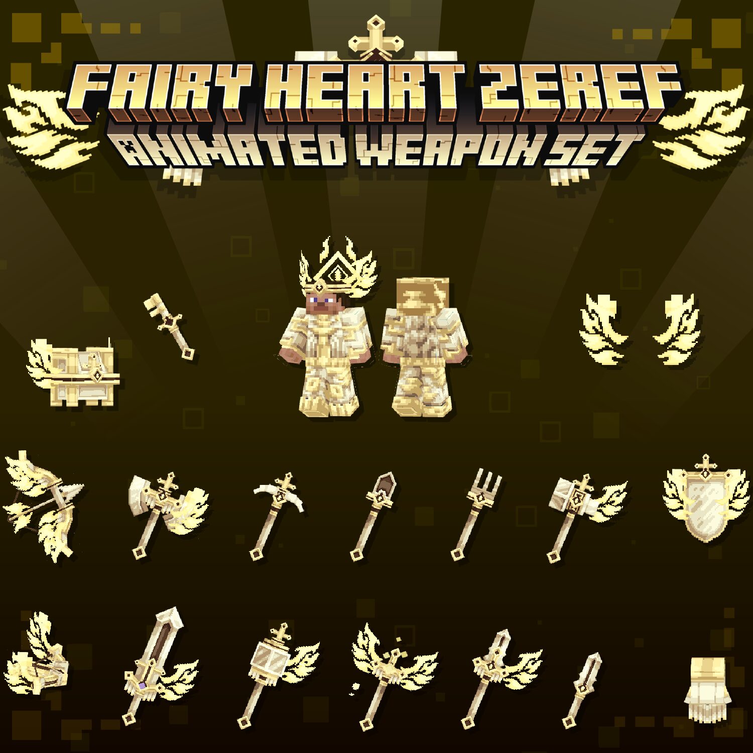 Fairy Heart Zeref Animated Weapon Set