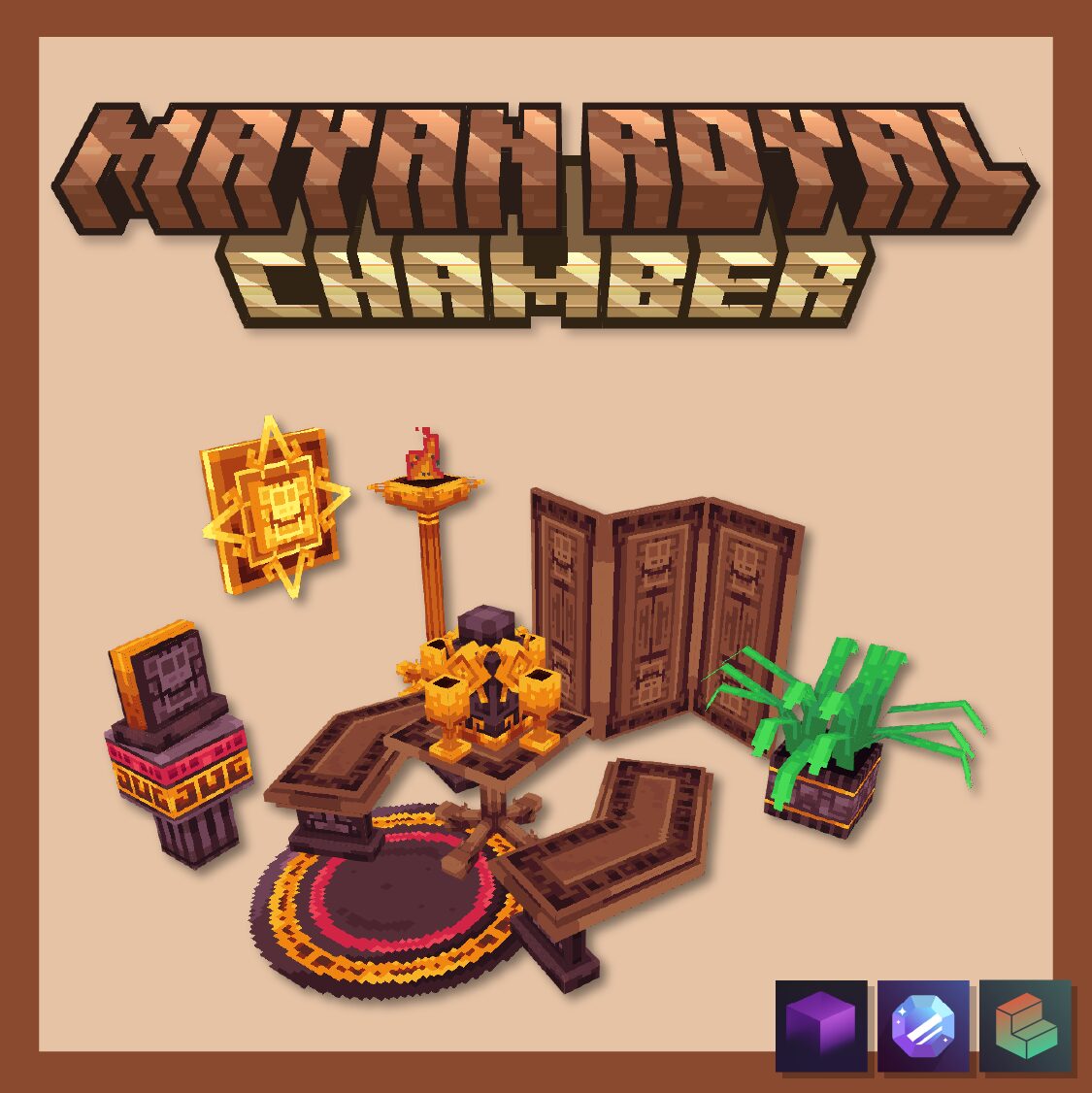 Mayan Royal Chamber Animated Furniture