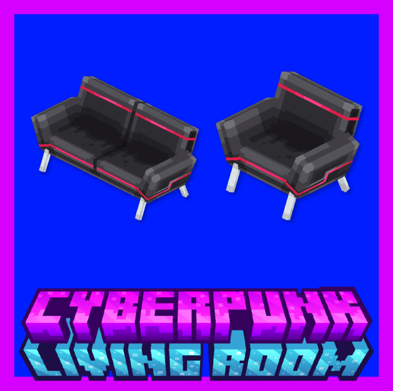 Cyberpunk Living Room Animated Furniture - Image 4